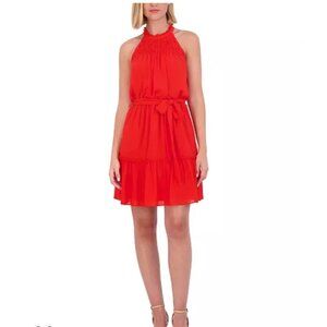 Red Poppy Mini Dress by Vince Camuto Size 14 NWT